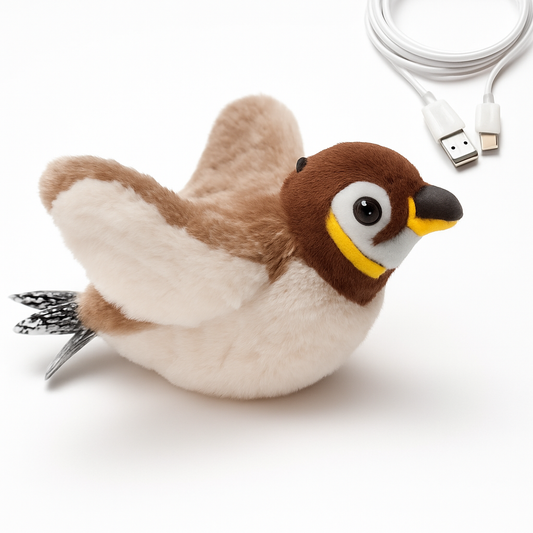 Fluppy Bird | Ćwierkająca pluszowa zabawka dla kota™